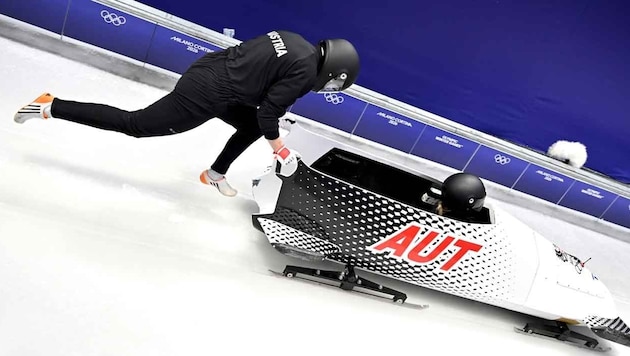 Bob-Pilotin Katrin Beierl (32) zählt in ihrem letzten Olympia- Rennen zum Kreis der Außenseiter.