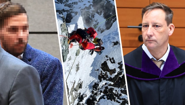 After more than 13 hours, Judge Norbert Hofer (right) handed down a verdict in the marathon ...