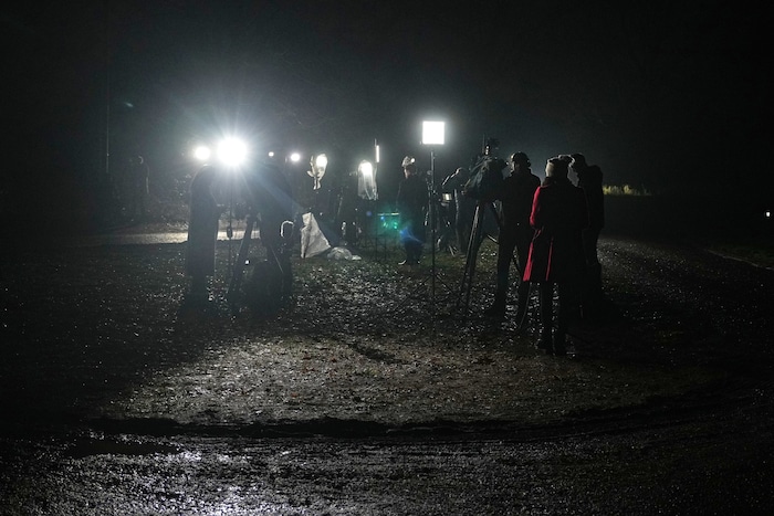 Medienvertreter vor dem königlichen Anwesen in Sandringham