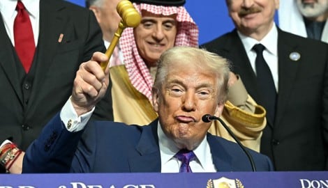 Donald Trump inszeniert sich als Friedensrichter.