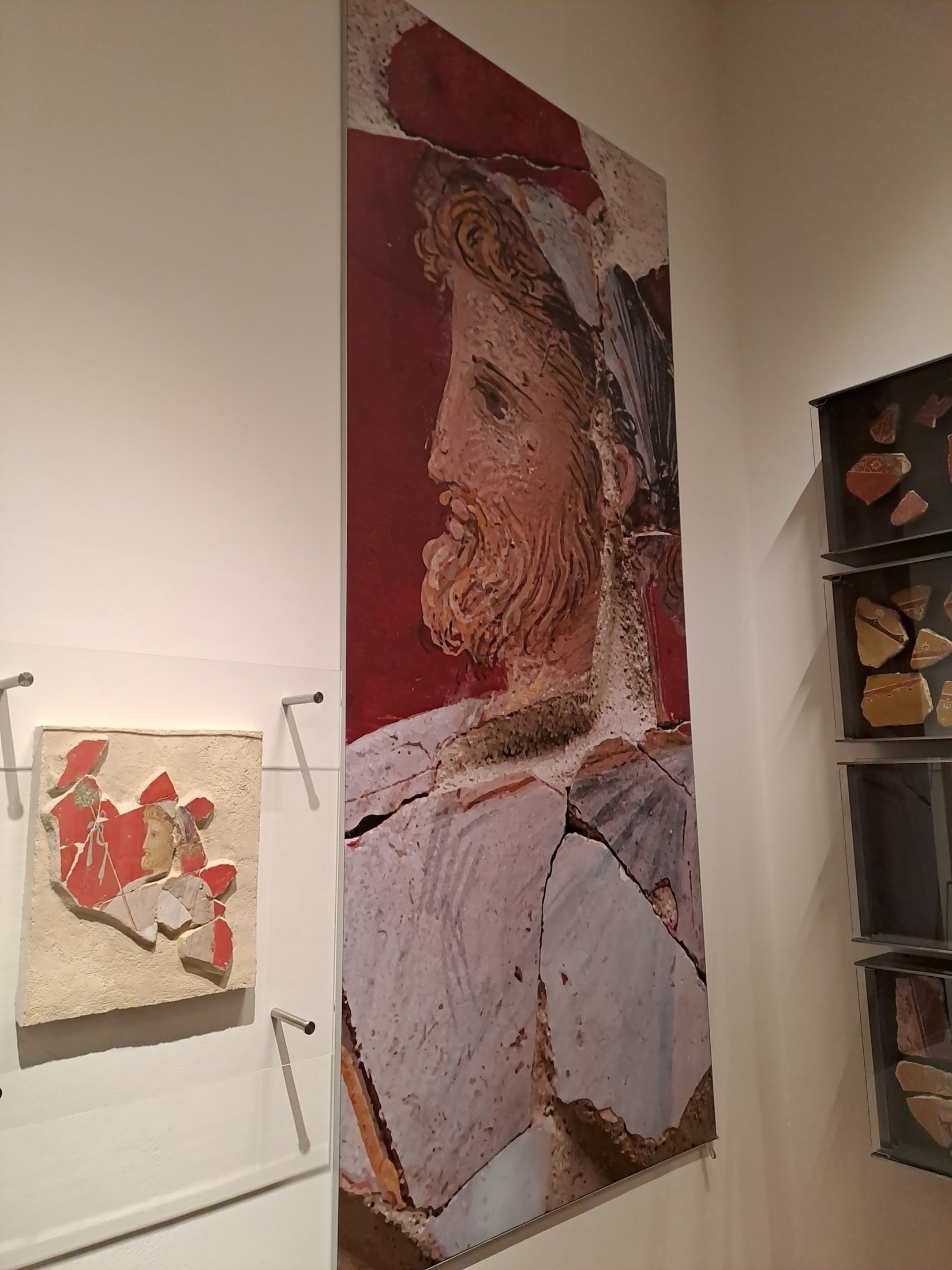 Wandmalerei vom Magdalensberg: Speisezimmer der Römer waren besonders schön gestaltet.