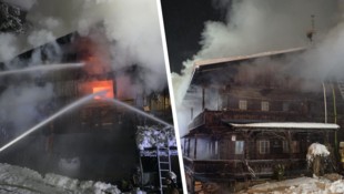 Rund 100 Florianis kämpften viele Stunden gegen die Flammen.