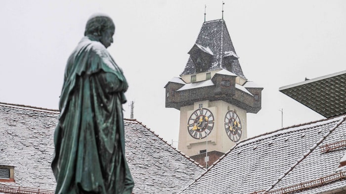 Vor allem die südlichen Landesteile rund um Graz waren vom Schneechaos betroffen.