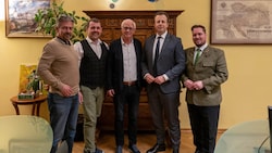 Treffen in Bad Aussee: Thomas Schönauer, Herbert Hansmann, Herbert Angerer, Karlheinz Kornhäusl ...