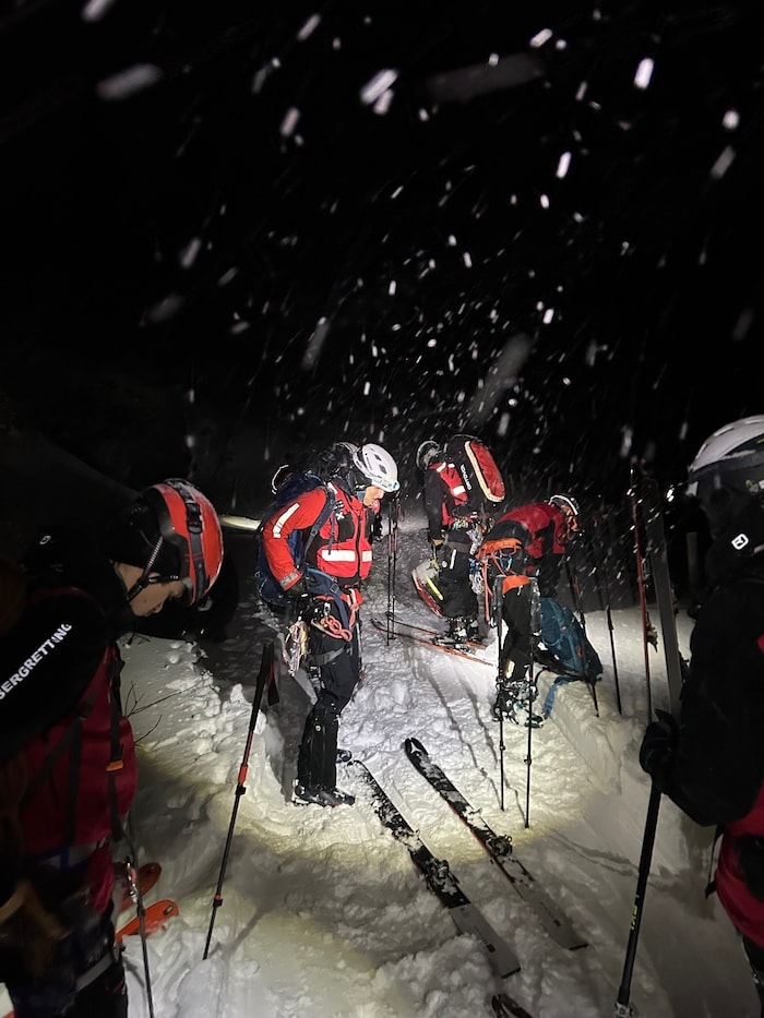 Gegen 23 Uhr erreichten die Bergretter schließlich die vierköpfige, tschechische Gruppe.