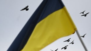 Die Fahne der Ukraine soll nach dem Willen der Ukrainer bei der Eröffnung der Paralympics nicht ...