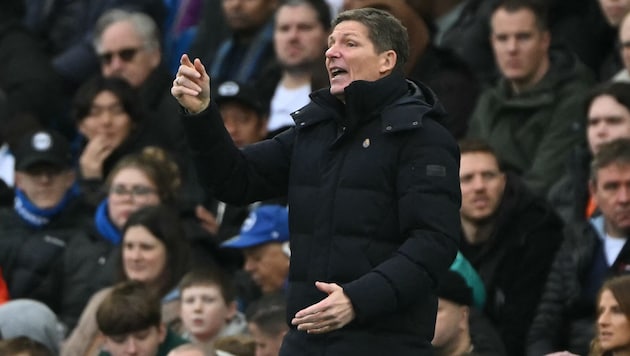 Crystal-Palace-Trainer Oliver Glasner zieht sich den Unmut der Fans zu.