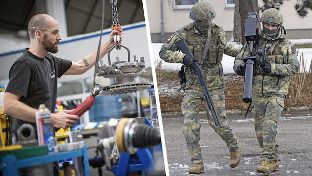 In Zivil oder in Uniform – das Bundesheer bietet eine Vielfalt an Jobs.