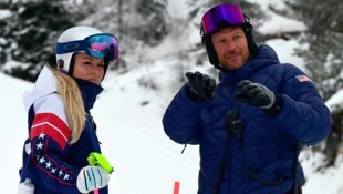 Lindsey Vonn mit ihrem Trainer Aksel Lund Svindal.