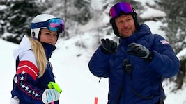 Lindsey Vonn mit ihrem Trainer Aksel Lund Svindal.