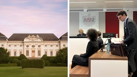 Im Schloss Halbturn sollen die zwei Angeklagten zugeschlagen haben.