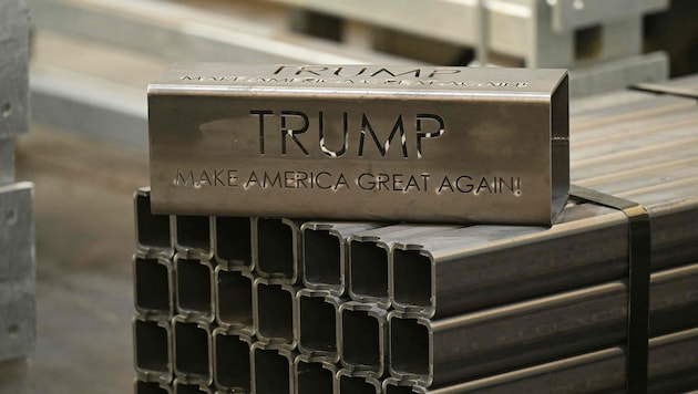 Der US-Präsident bevorzugt amerikanischen Stahl.