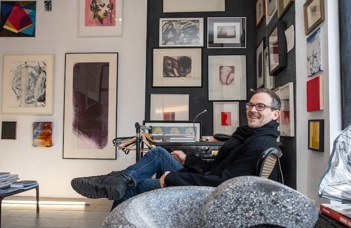 Christopher Lane in seiner Galerie Breyer in Baden.