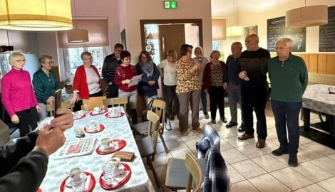 Zum Abschied wurde im Gasthaus Schlögl-Dragschitz noch ein letztes Mal gefeiert.