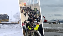 Am Flughafen Wien läuft der Betrieb mittlerweile wieder an, die Verspätungen werden aber ...