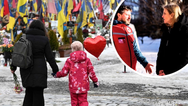 Trotz großer Trauer um unzählige Kriegsopfer stellen sich die Ukrainer weiter beherzt Putin ...