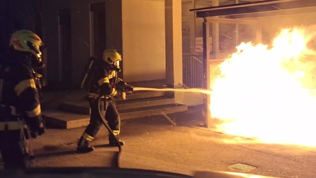 Die Feuerwehr konnte das Feuer rasch löschen.