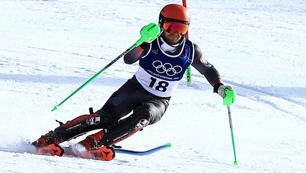 Fabio Gstrein gewann im Slalom die Silbermedaille.