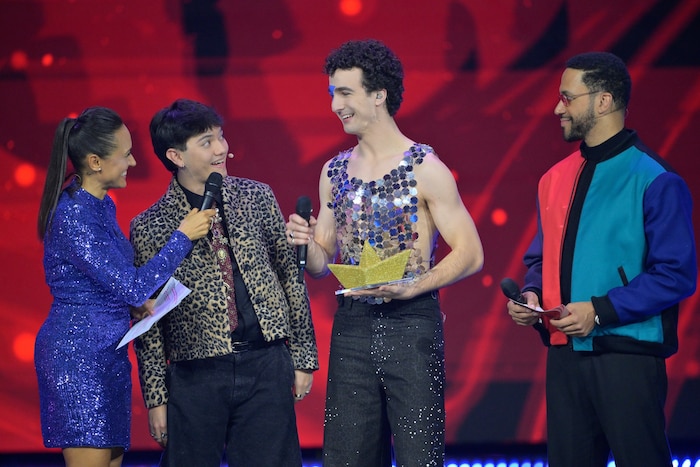 Cosmó geht für Österreich ins Rennen – im Bild: Alice Tumler, JJ, Cosmó, Cesár Sampson.