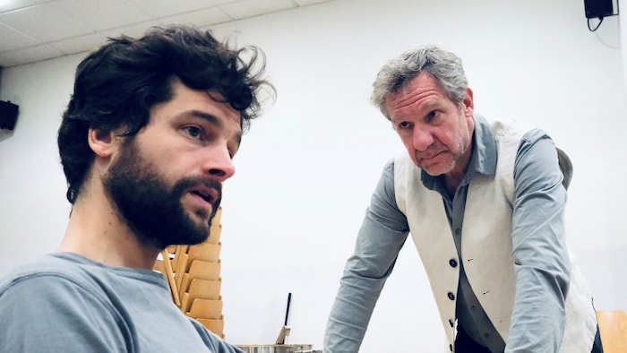 Erster Einblick in die Proben: Aaron Karl (li.) und Johannes Zeiler