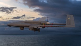 Eine „Bayraktar“-Drohne der ukrainischen Armee (Symbolbild)