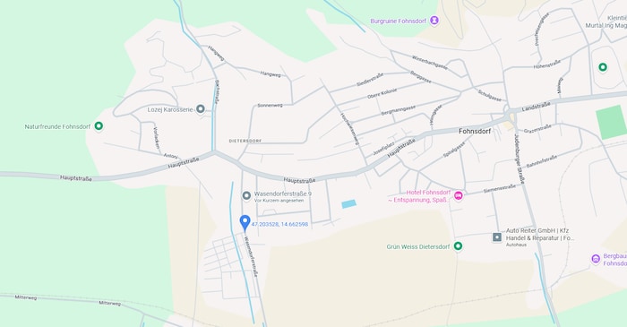 Der Unfall ereignete sich auf einem Schutzweg der Wasendorferstraße in Fohnsdorf/Dietersdorf ...