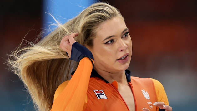 Jutta Leerdam begleitete ihren Verlobten ins Spital.