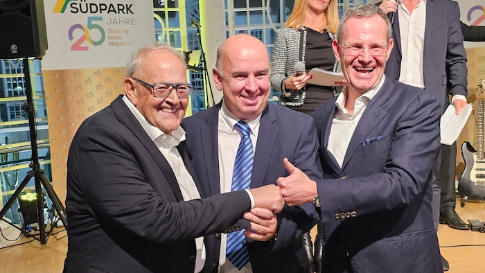 Anton und Manfred Pletzer gefällt im Südpark die Auslastung von 99 Prozent.