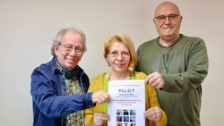 Friedrich Hinterberger (v. l.), Waltraud Wagner-Müller und Robert Müller starteten eine ...