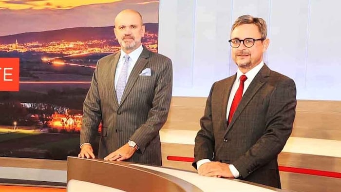 Werner Herics und Walter Schneeberger (rechts) fingen beide 1991 als Freie Mitarbeiter beim ORF ...