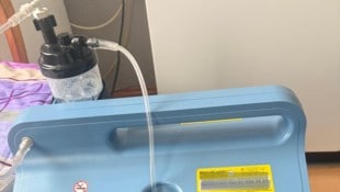 Dem lebenswichtigen Sauerstoffgerät ging fast der Strom aus.