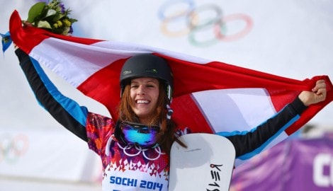 Bei den olympischen Spielen 2014 in Sotschi feierte Dujmovits ihren größten Erfolg und holte ...