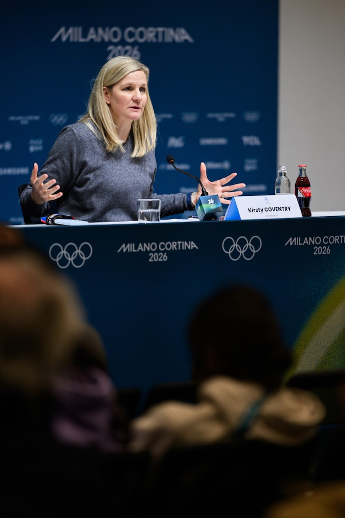 IOC-Präsidentin Kirsty Coventry war etwas überfordert.