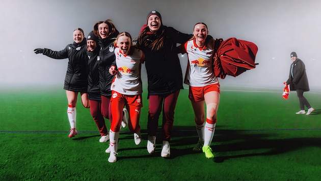 Hatten gut lachen: Valentina Illinger, Laura und Greta Spinn, Theresa d‘Angelo, Emelie Kobler ...