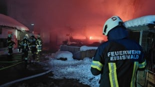 Nach über einer Stunde war der Brand unter Kontrolle.