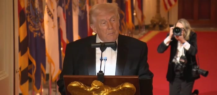 Donald Trump beim traditionellen White House Dinner