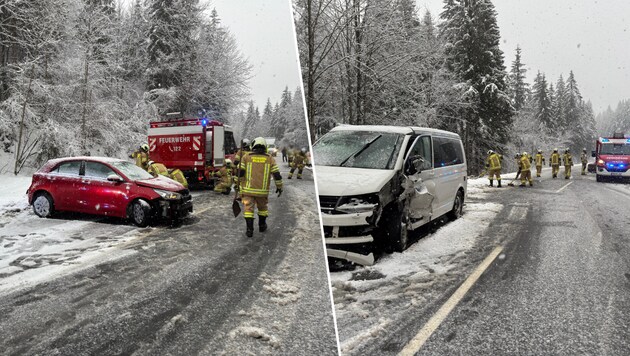 An beiden Fahrzeugen entstand massiver Schaden.