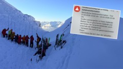 Die Lawinensituation in Westösterreich ist extrem angespannt.