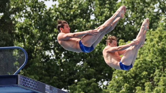 Knoll (re.) und Lotfi trainieren für Olympia 2028.