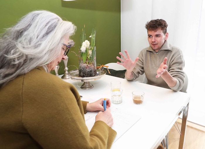 Beim Gespräch mit der „Krone“ immer wieder „in der Rolle“.