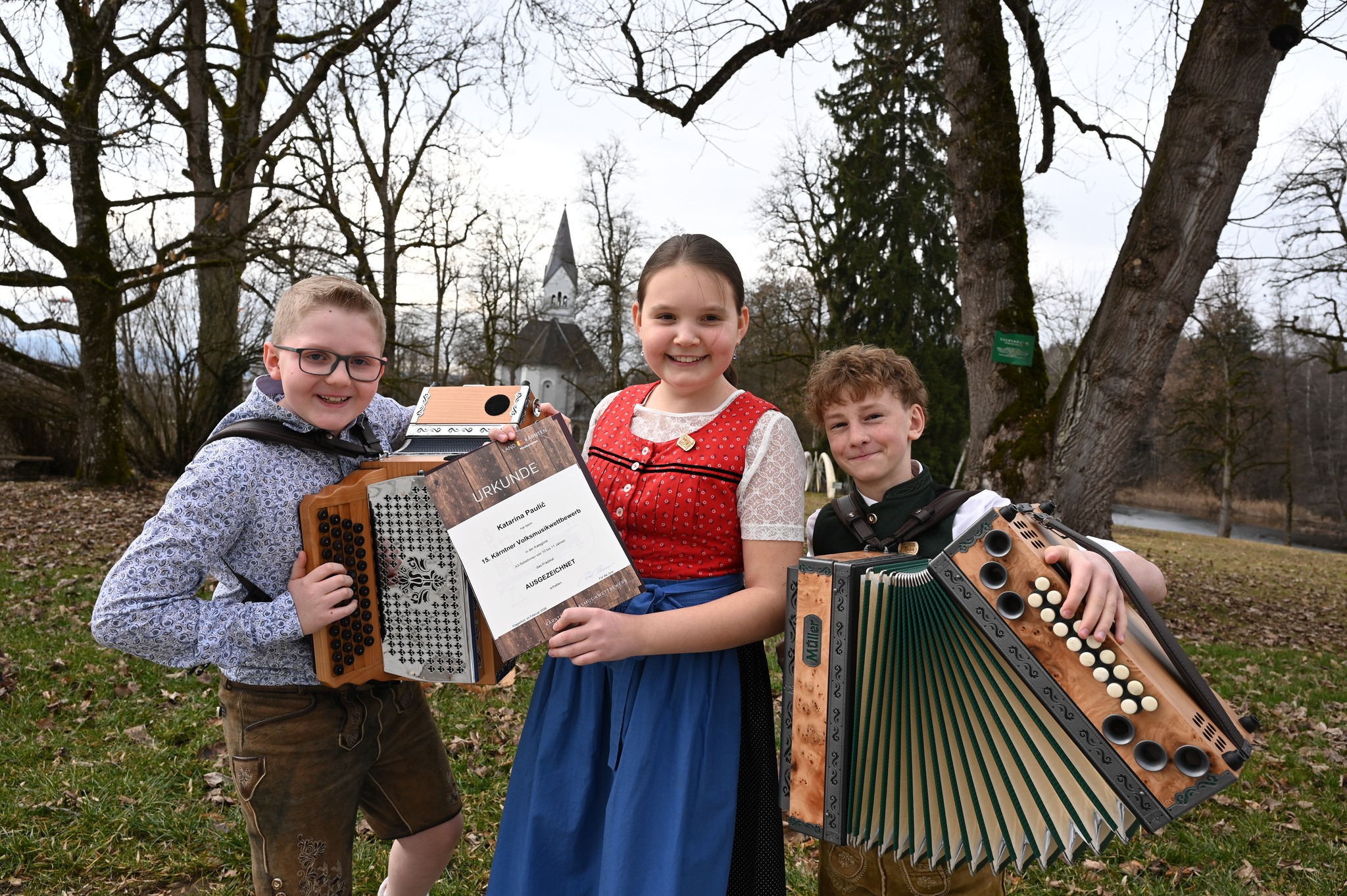 Die Solisten – Alexander, Katarina und Johannes.