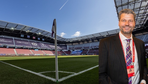 Sportpark-Geschäftsführer Greiner könnte die Austria Klagenfurt vor die Türe setzen.