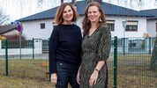 Die Grüne-Vize-Landeshauptfrau Anja Haider-Wallner mit der ÖVP-Bürgermeisterin Wennesz-Ehrlich ...