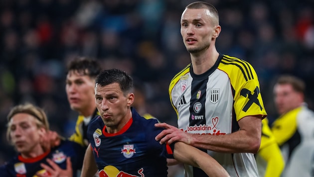 Der LASK (Kalajdzic, re.) und Salzburg (Lainer) stellten bei der WM jeweils zwei Spieler.