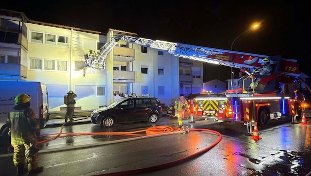 Alle anderen Bewohner konnten sich aus dem Gebäude retten.