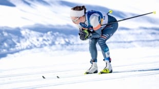 Dariya Nepryaeva schnappte sich versehentlich die Skier ihrer Konkurrentin. 