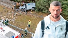 Valon Berisha sah den Unfall im Rückspiegel und eilte sofort zu Hilfe.