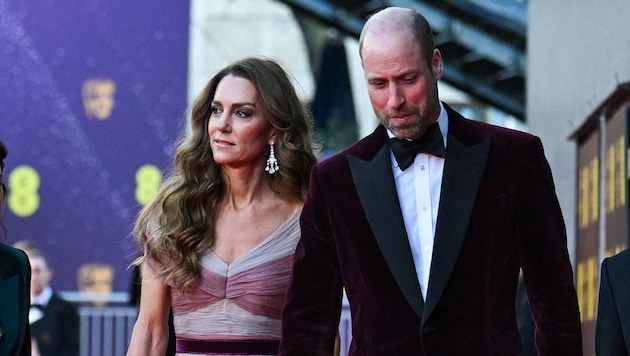 Kate und William am Sonntag bei den BAFTAs. Ihr erster gemeinsamer Auftritt nach der Verhaftung ...