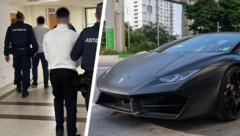 Die beiden jungen Männer wurden wegen versuchten Raubes verurteilt – der schwarze Lamborghini ...