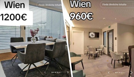 Verdächtig günstig: zwei der inserierten Wohnungen in Wien
